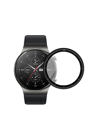 Huawei Watch Gt 2 Pro 46Mm Ekran Koruyucu 3D Full Kaplama Pmma-Siyah