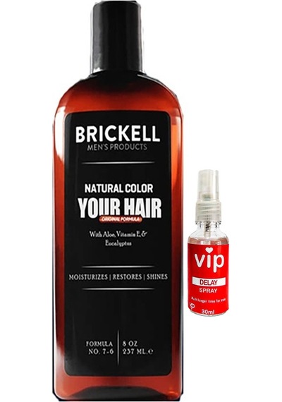 Brickell Erkeklere 237 Ml Saçsakal Beyazlıkgiderici Şampuan + Vip 30ml Geciktiricisprey