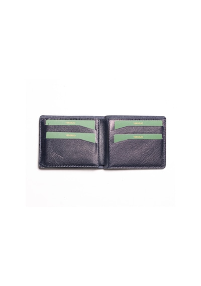 Navy Cüzdan & Kartlık Erkek 1701 Vergelio Purse Matte Crystal Wallet Card Holder Mavi
