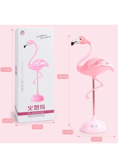 Flamingo Masa Lambası Şarjlı Pembe
