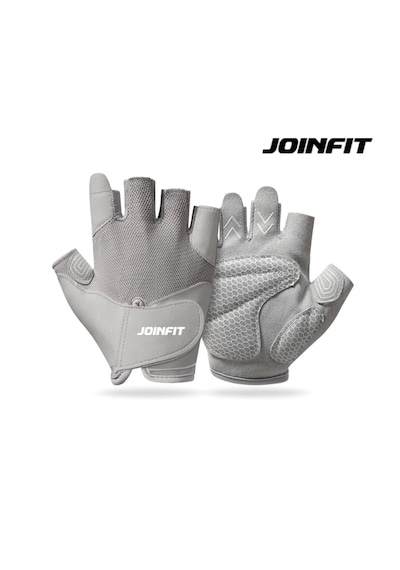 Joinfit Profesyonel Kadın Fitness Eldiveni Gri Gri