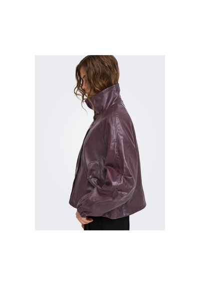Only 15373805 Onlmını Faux Leather Jacket Cc Otw Kadın Ceket Decadent Chocolate