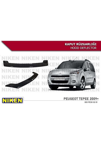 Peugeot Partner Tepee Kaput Rüzgarlığı Koruyucu 2009