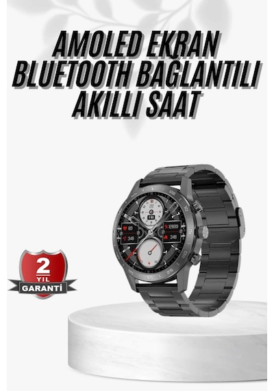 Mey İthalat Erkeklere Özel Akıllı Saat Çelik Kordon Bluetooth Bağlantılı İos Ve Android Uyumlu