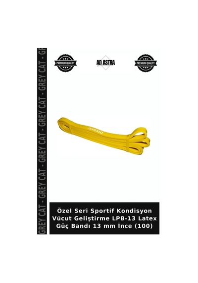 Özel Seri Sportif Kondisyon Vücut Geliştirme Lpb-13 Latex Güç Bandı 13 Mm İnce 100 Çok Renkli