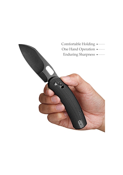 Trivisa Lamb-03b Çapraz Kilitli G10 Sap N690 Çelik Kamp Çakı Ty26-b-n
