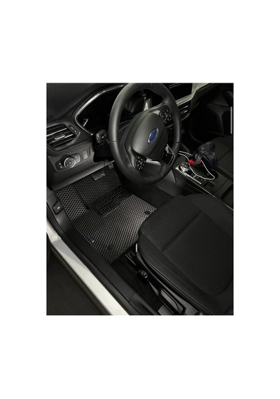 Ford Focus Sedan 2019 - 2024 Premium Eva Akıllı Oto Paspas & Metal Topukluk Siyah