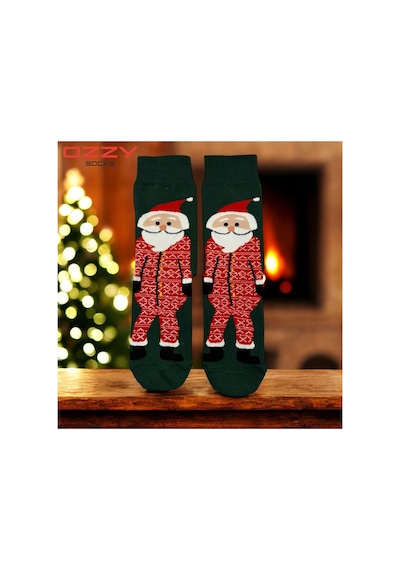 Ozzy Socks Unisex Yılbaşı Çorap 3 Çift Çok Renkli