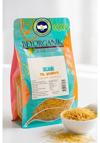 Beyorganik Pestisit Analizli Organik Tel Şehriye 250gr