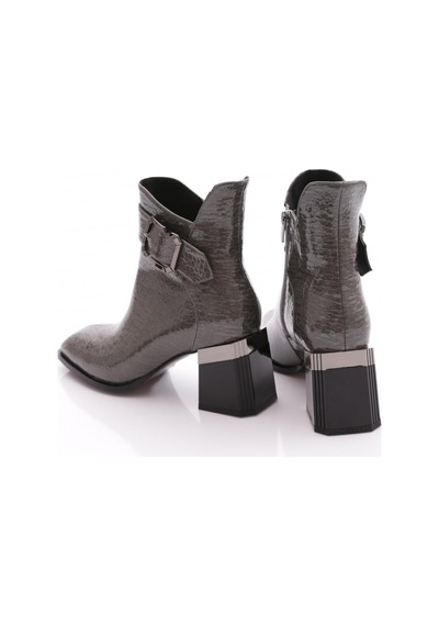 Dgn 602 Kadin Topuklu Bot Platin Kroko