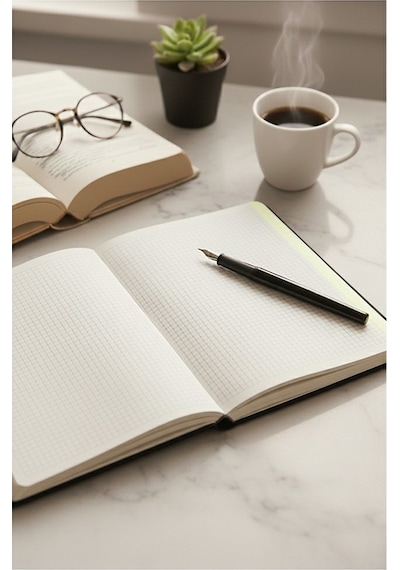 A4 Kareli Defter 160 Yaprak 1 Adet Siyah Termo Deri Kapaklı Defter 21x29cm Okul Defteri Kareli Defter Deri Kapaklı