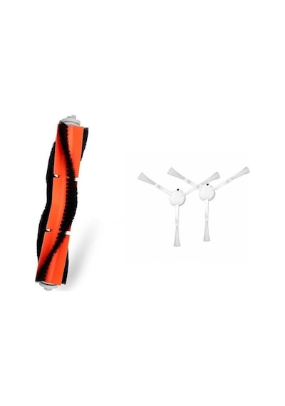 Srfn Ticaret Xiaomi Uyumlu Vacuum Mop 2 Stytj03zhm 1 Adet Ana Fırça - 2 Adet Yan Fırça
