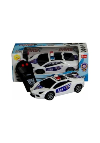 Kumandalı Polis Arabası Rc Police Car Beyaz