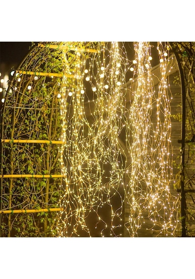 Exeo Peri Tel Led Işık Animasyonlu Süsleme Solar Led