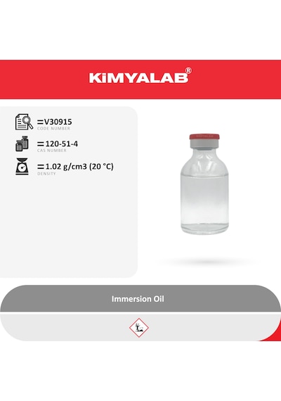 Kimyalab İmersiyon Yağ 100ml - İmmersiyon Yağı Mikroskop İçin