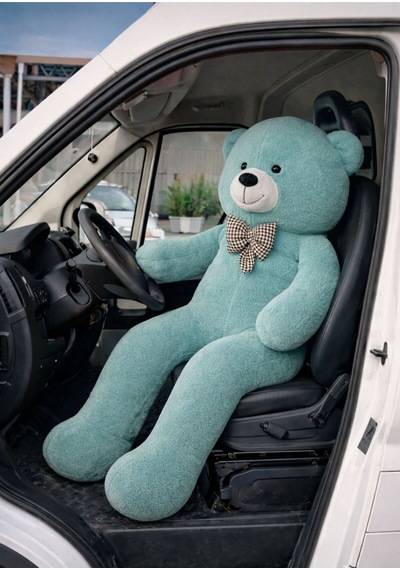 160 Cm Dev Peluş Ayı Hediyelik Peluş Oyuncak Mint