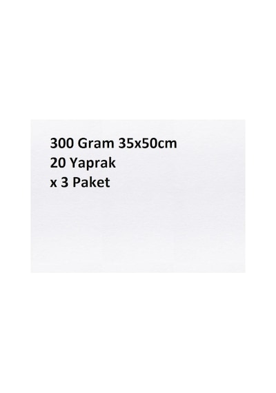 Bigpoint Suluboya Kağıdı 300 Gram 35x50cm - 20 Yaprak X 3 Paket