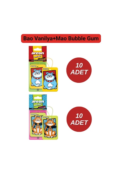 Areon X Bao Vanilya+mao Bubble Gum Set
