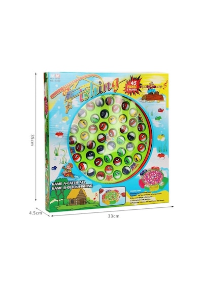 Pilli Balık Tutma Oyunu Eğitici Eğlenceli Çocuk Balık Avı Oyunu 45 Balıklı Fishing Game