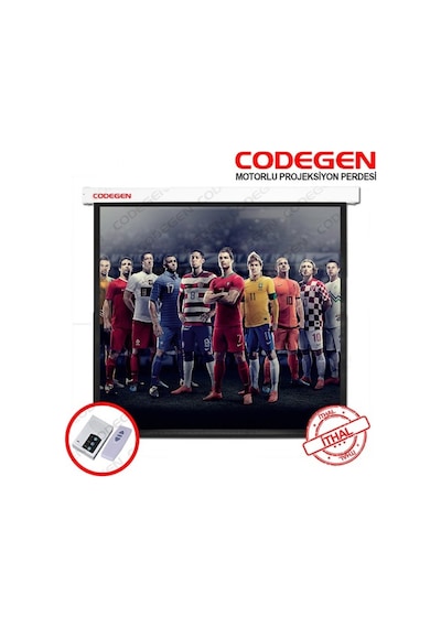 Codegen Ex18 180X180 Motorlu Projeksiyon Perdesi