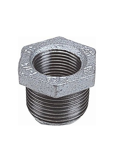 Galvaniz Redüksiyon 1"-1/2 Gümüş
