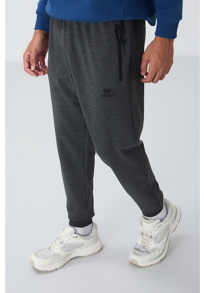 Tommy Life Antrasit Melanj Fermuar Cepli Standart Kalıp Jogger Erkek Eşofman Alt - 84651 Antrasit - Melanj Tommy Life Antrasit Melanj Fermuar Cepli Standart Kalıp Jogger Erkek Eşofman Alt - 84651 Antrasit - Melanj