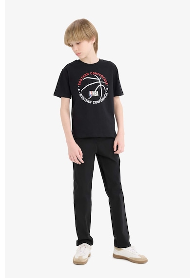 DeFacto Erkek Çocuk NBA Wordmark Bisiklet Yaka Kısa Kollu Tişört E4835A825SMBK81