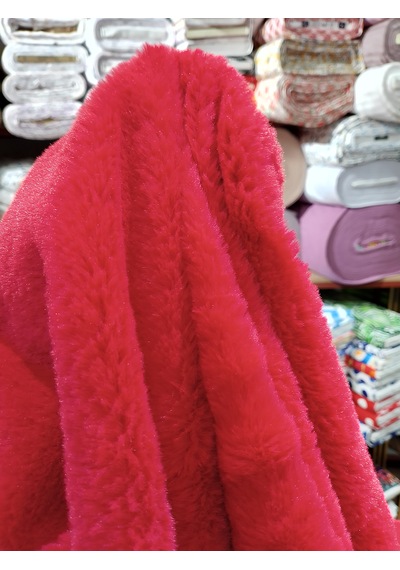 Toskana Peluş Kumaş Kırmızı