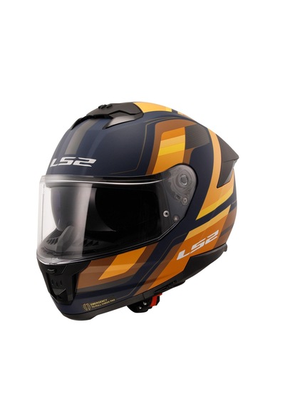 Stream 2 Mat Blue Orange Fullface Kask Mavi - Turuncu