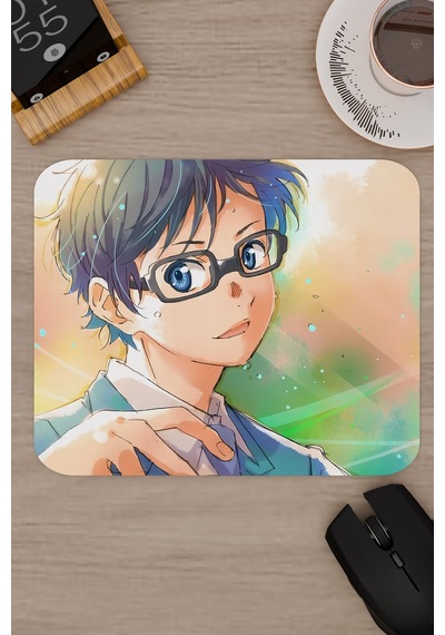 Your Lie İn April Kaymaz Dikişli Kauçuk Oyuncu Mousepad V4 - 22x18 Gaming Mouse Pad Fare Altlığı
