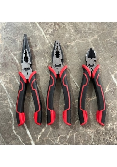 Kc Tools Çelik Çok Amaçlı Fit Pense Seti 180mm Pense Yankeski Kargaburun 3lü Diğer