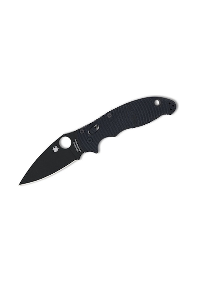 Spyderco Manix 2 Salt Black G-10 Cpm Magnacut Black Blade Plainedge Kamp Çakı Siyah
