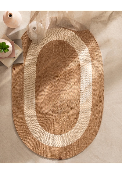 Madame Coco Alsace Oval Kilim - Naturel/krem - 90x150 Cm 8684427193297 Çok Renkli