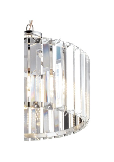 Luna Lighting  Lüx Kristal Krom Taşlı 25'lik Avize Krom