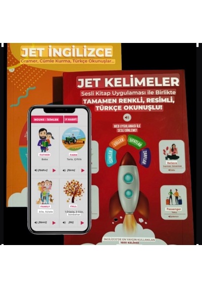 Jet İngilizce Eğitim Seti - Jet Kelimeler ve Uygulama 3 Lü Set