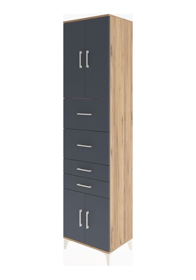 Hyperion Dolap 2 Raflı 4 Çekmeceli 4 Kapaklı 60x44x243 Çam-an... Çam Hyperion Dolap 2 Raflı 4 Çekmeceli 4 Kapaklı 60x44x243 Çam-an... Çam
