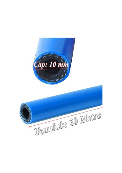 20 Metre Basınçlı İlaçlama Hortumu 240 Bar 10 Mm Ağaç Bitki Yaprak Sebze Meyve Tarım Ziraat Hortum