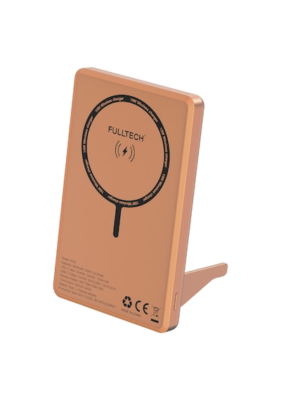 Fulltech Fp49 5000 Mah Magsafe Uyumlu Kablosuz Powerbank Turuncu 15w Hızlı Şarjlı Taşınabilir Şarj C