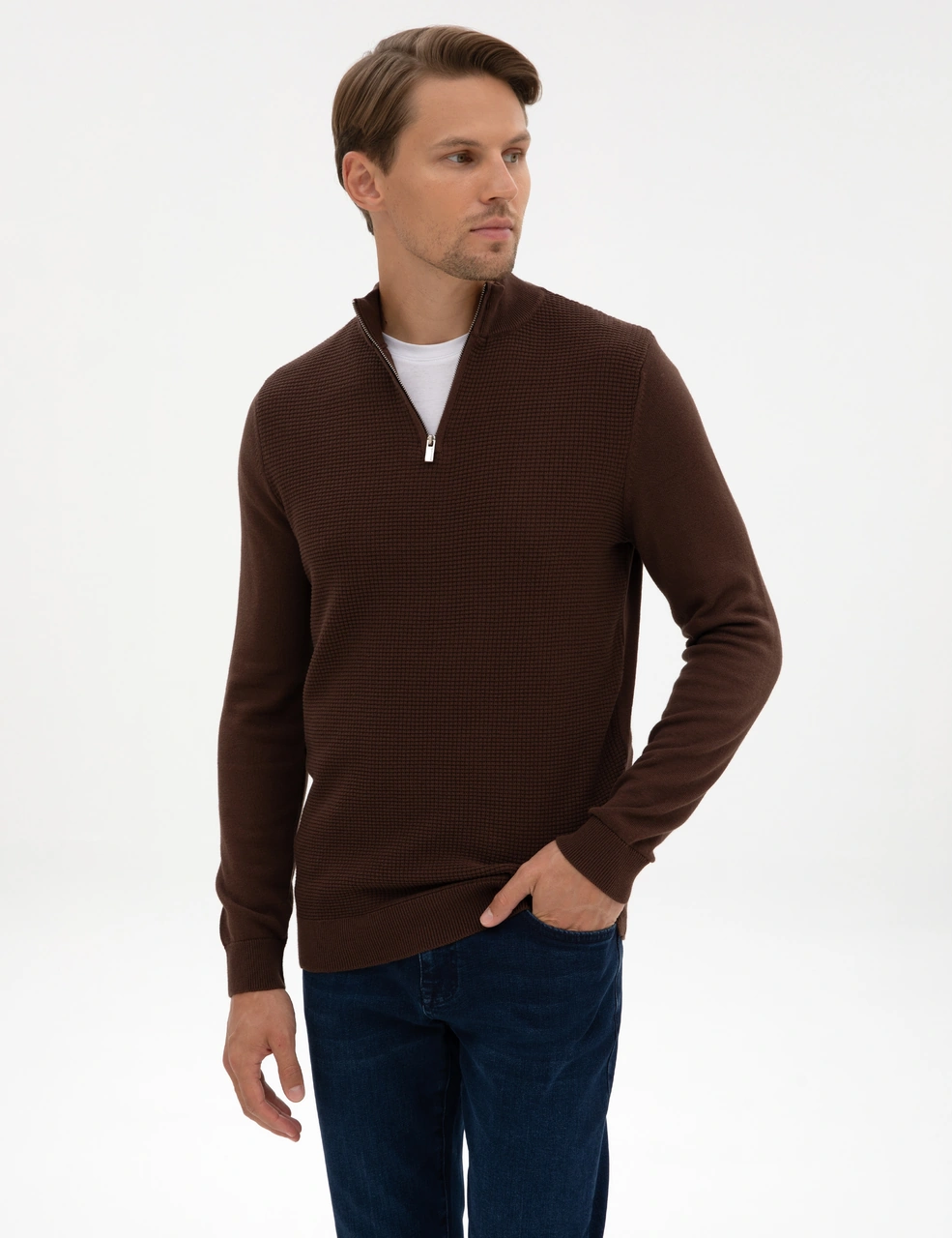 Pierre Cardin Erkek Kahverengi Kazak /triko 50317397-vr029 Kahverengi