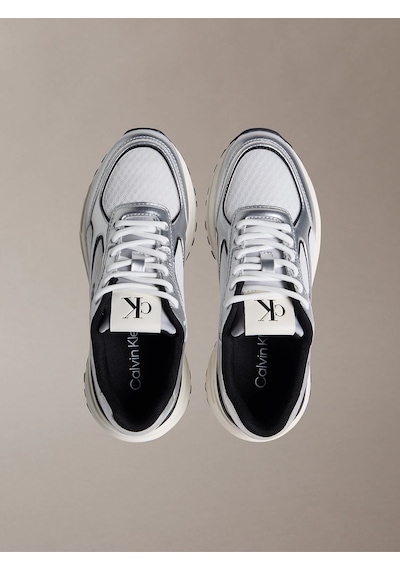Calvin Klein Hike Runner Mesh Mix Kadın Gri Spor Ayakkabı Yw0yw02063-0ıx -12322 Gri