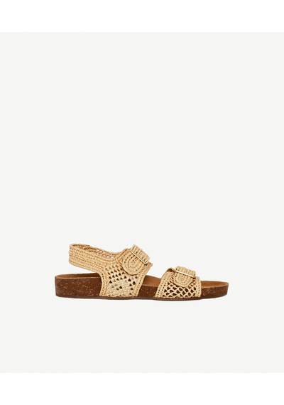 Yargıcı İki Bantlı Hasır Sandalet 25ykay4099x 063 Bej