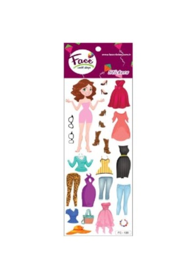 Face Sticker Renkli Kabartma 3d Fc-136