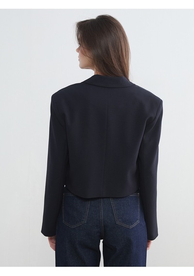 Lcw Vision Lacivert Kadın Crop Blazer Ceket