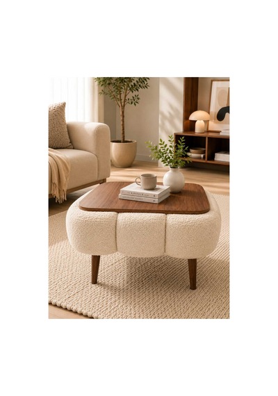 Aura Wellsoft Kumaş Kaplamalı Sehpa Salon Orta Sehpa Berjer Sehpa 42x52 Cm Krem Krem Aura Wellsoft Kumaş Kaplamalı Sehpa Salon Orta Sehpa Berjer Sehpa 42x52 Cm Krem Krem