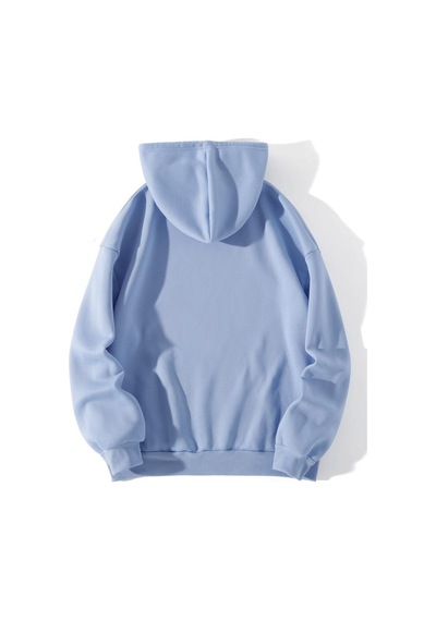 Uyguntarz Papatya Kelebek Baskılı Oversize Sweatshirt Bebe Mavisi