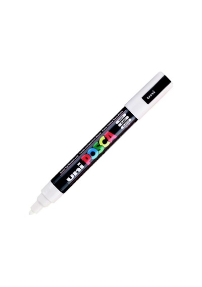 Uni-ball Posca Su Bazlı Marker Pc-5m Orta Beyaz