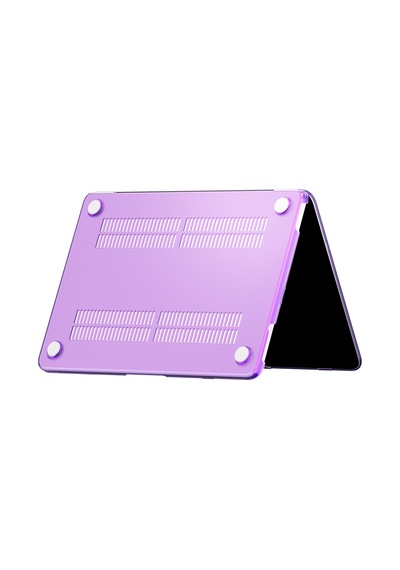 Apple Macbook Neo 13' A3404 Zore Msoft Kristal Kapak Mor