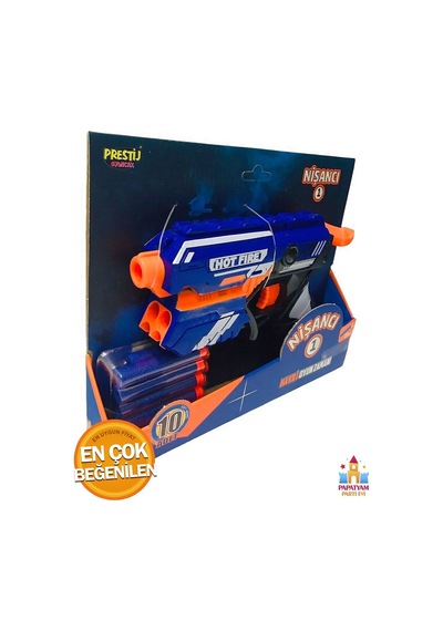 Prestij Nerf Tabanca - 10 Hazneli Yumuşak Mermi Atma Keyfi