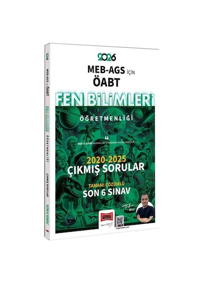 Yargı 2026 Meb Ags Öabt Fen Bilimleri Öğretmenliği 2020-2025 Tamamı Çözümlü Çıkmış 6 Sınav Soruları