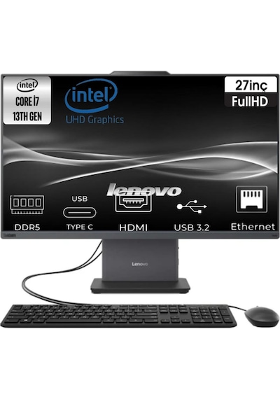 Lenovo ThinkCentre Neo 50A 27 Gen 5 12SA000RTR23 i7-13620H 16 GB 512 GB SSD 27" W11P AIO Masaüstü Bilgisayar